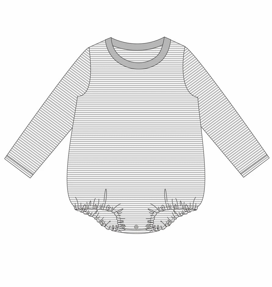 Striped Long Sleeve Bubble