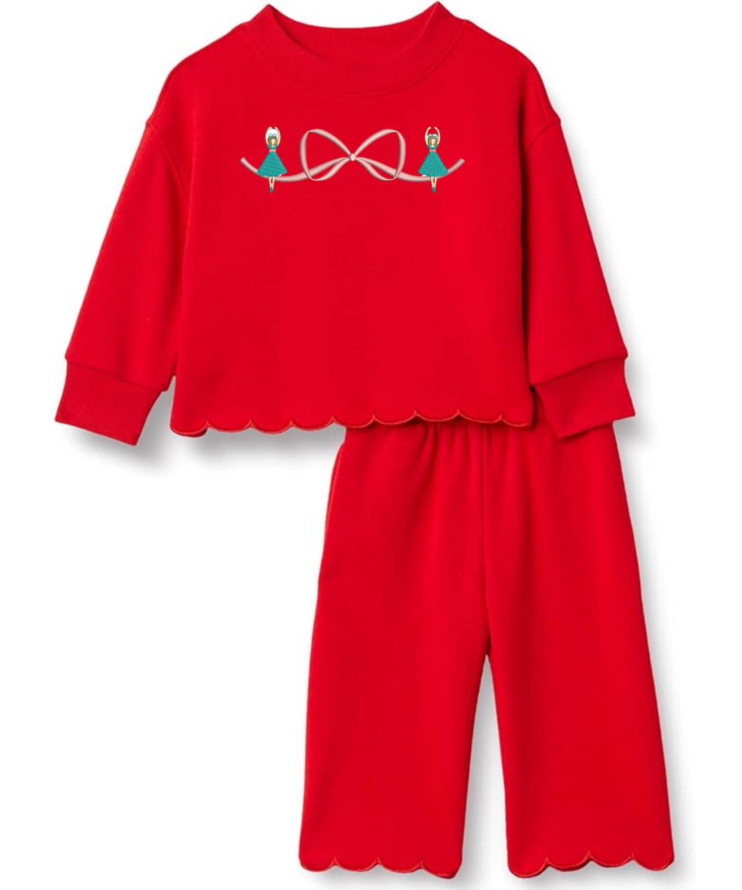 Scalloped Pants Set