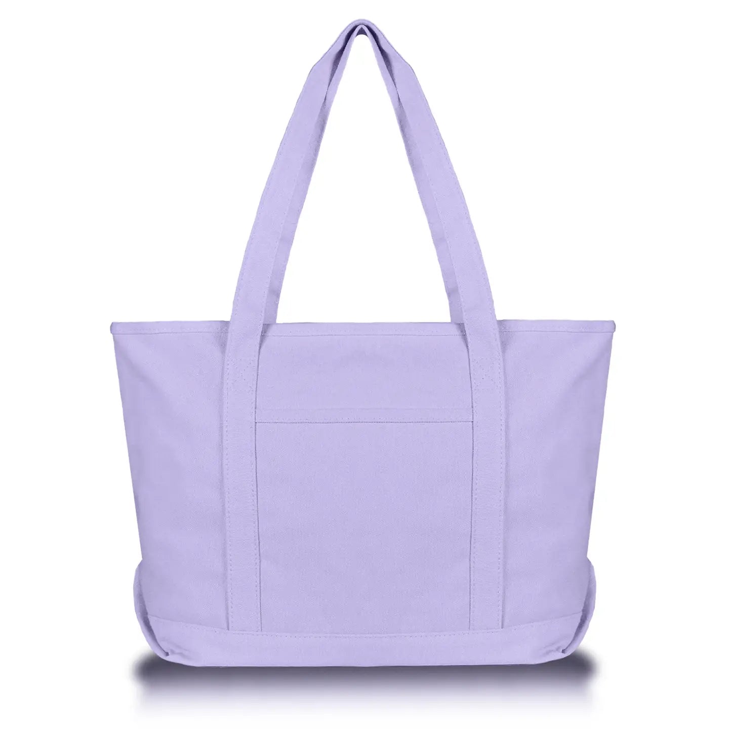 Solid Color Zippered Tote