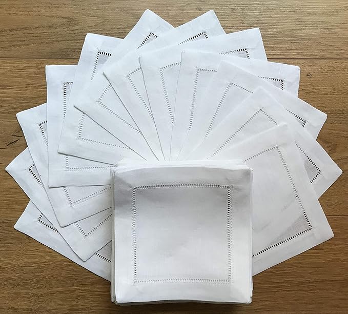 White Cocktail Napkins