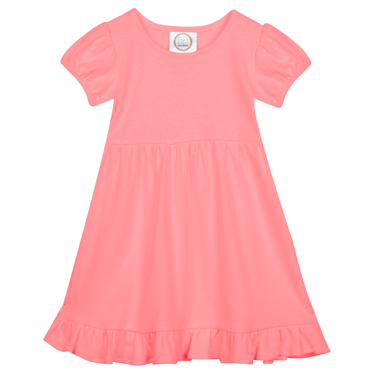Short Sleeve Ruffle Dress