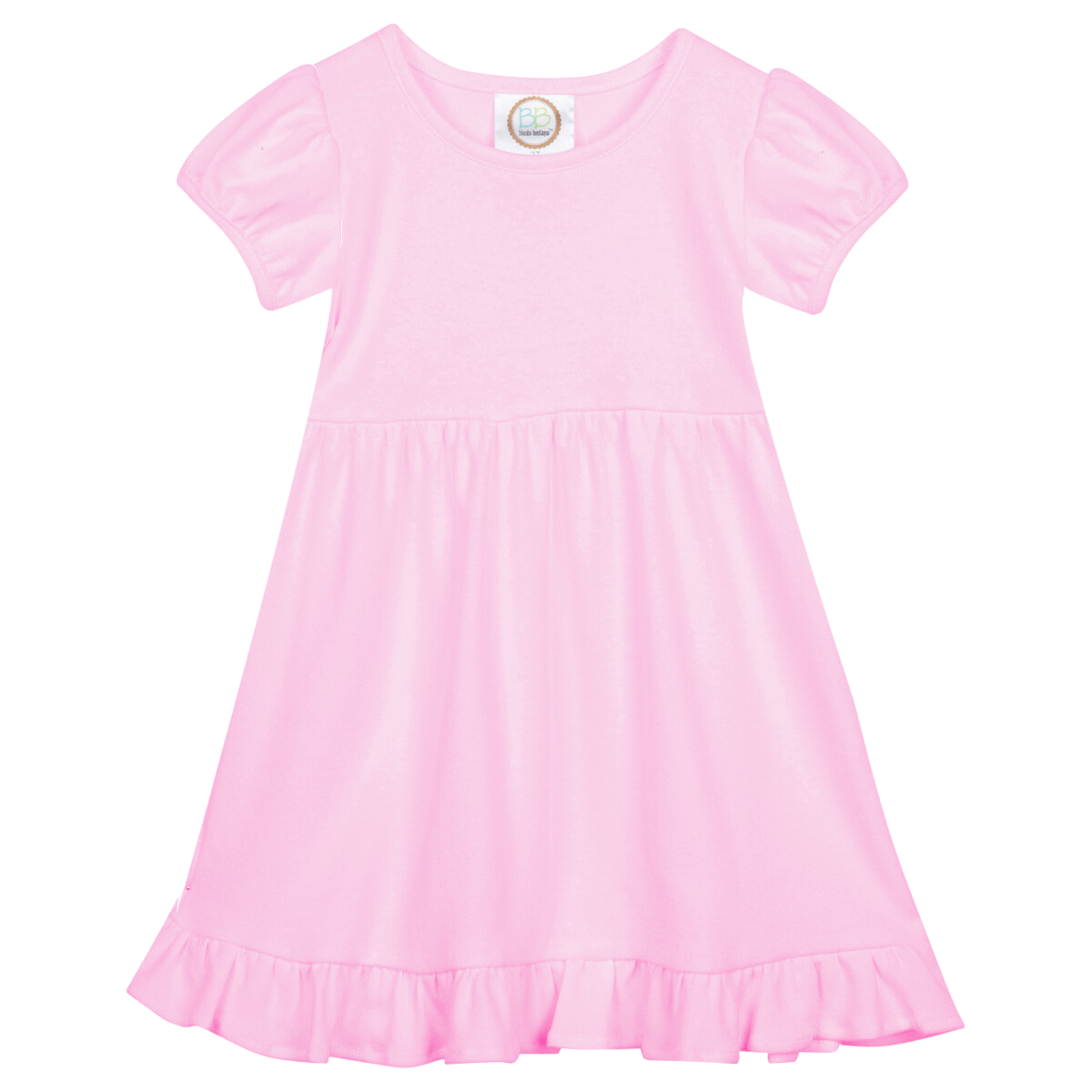 Short Sleeve Ruffle Dress