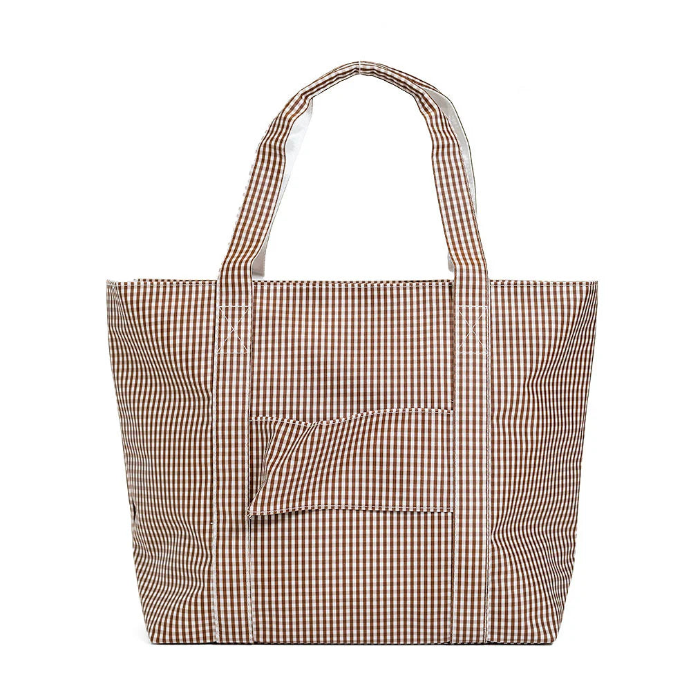 JUMBO TOTE - GINGHAM COCO