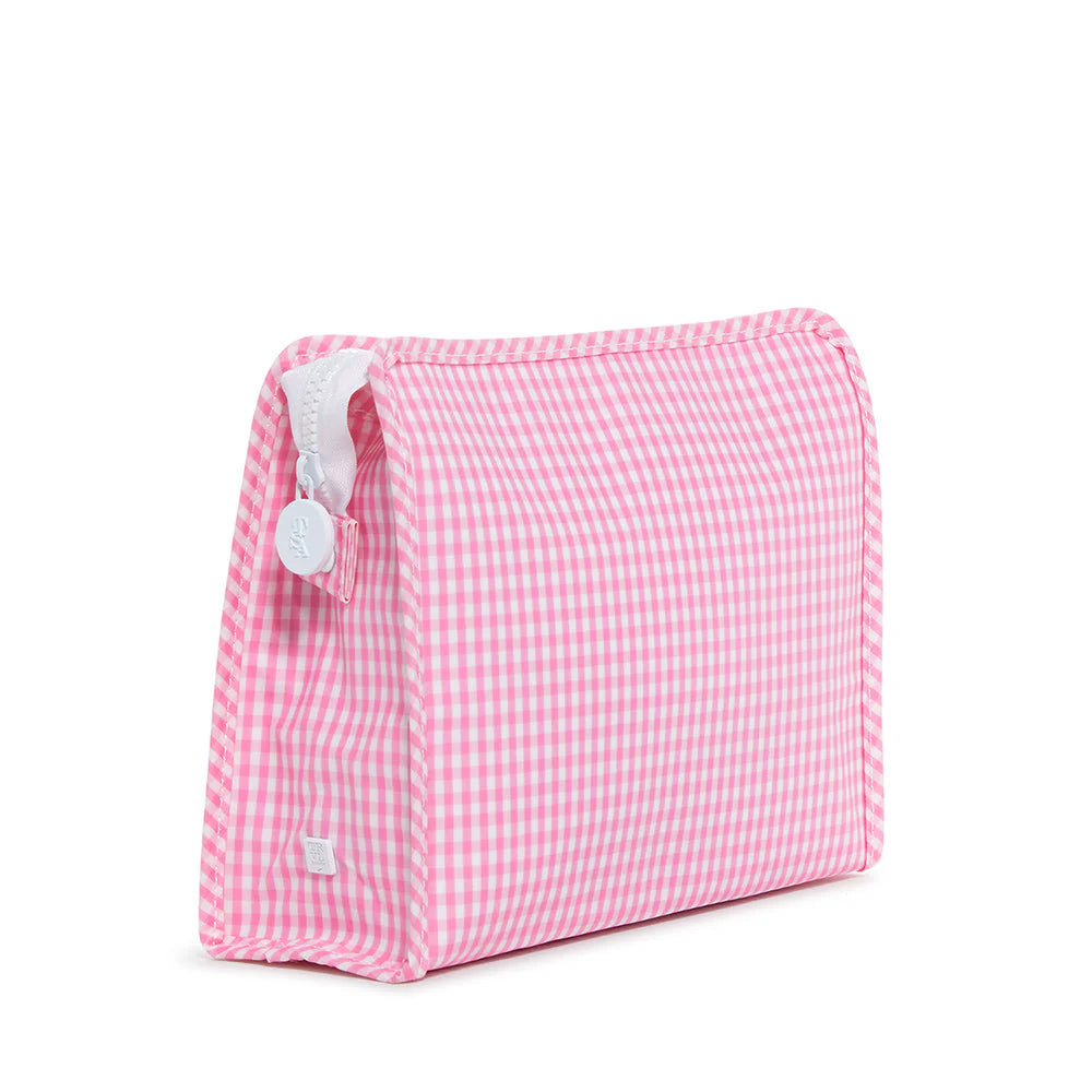 ROADIE Zip Pouch - GINGHAM PINK