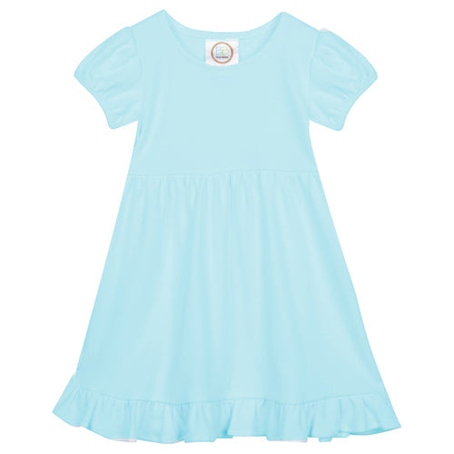 Short Sleeve Ruffle Dress