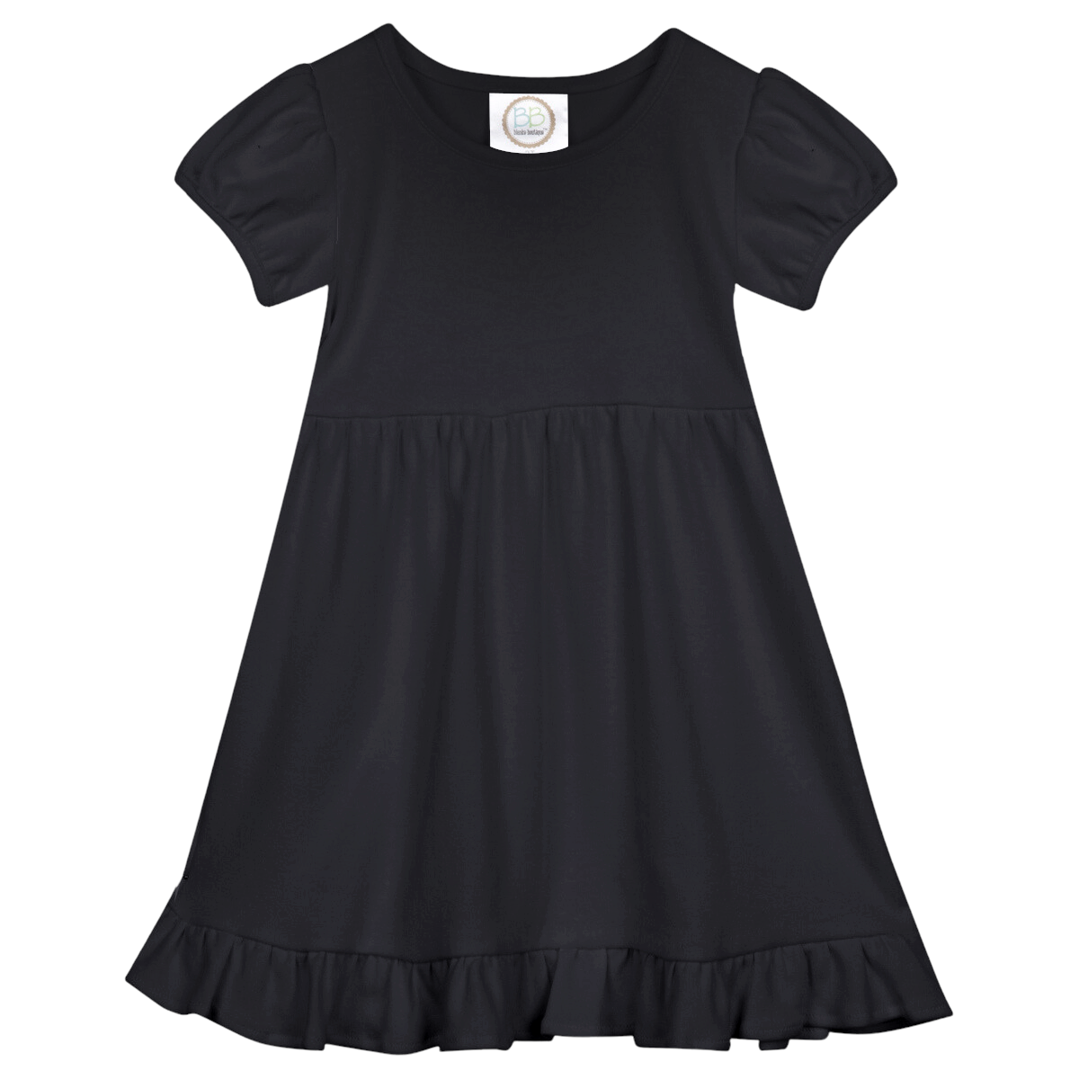 Short Sleeve Ruffle Dress