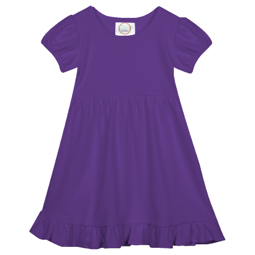 Short Sleeve Ruffle Dress