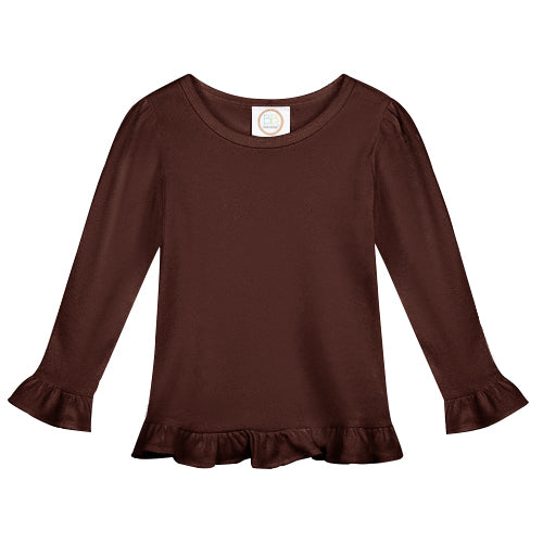 Long Sleeve Ruffle Tshirt