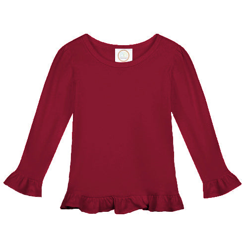 Long Sleeve Ruffle Tshirt