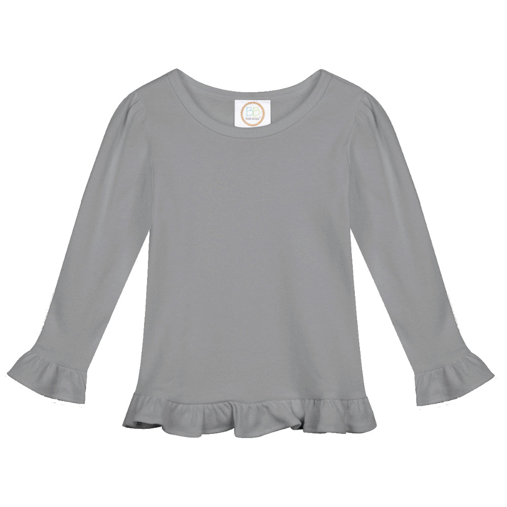 Long Sleeve Ruffle Tshirt