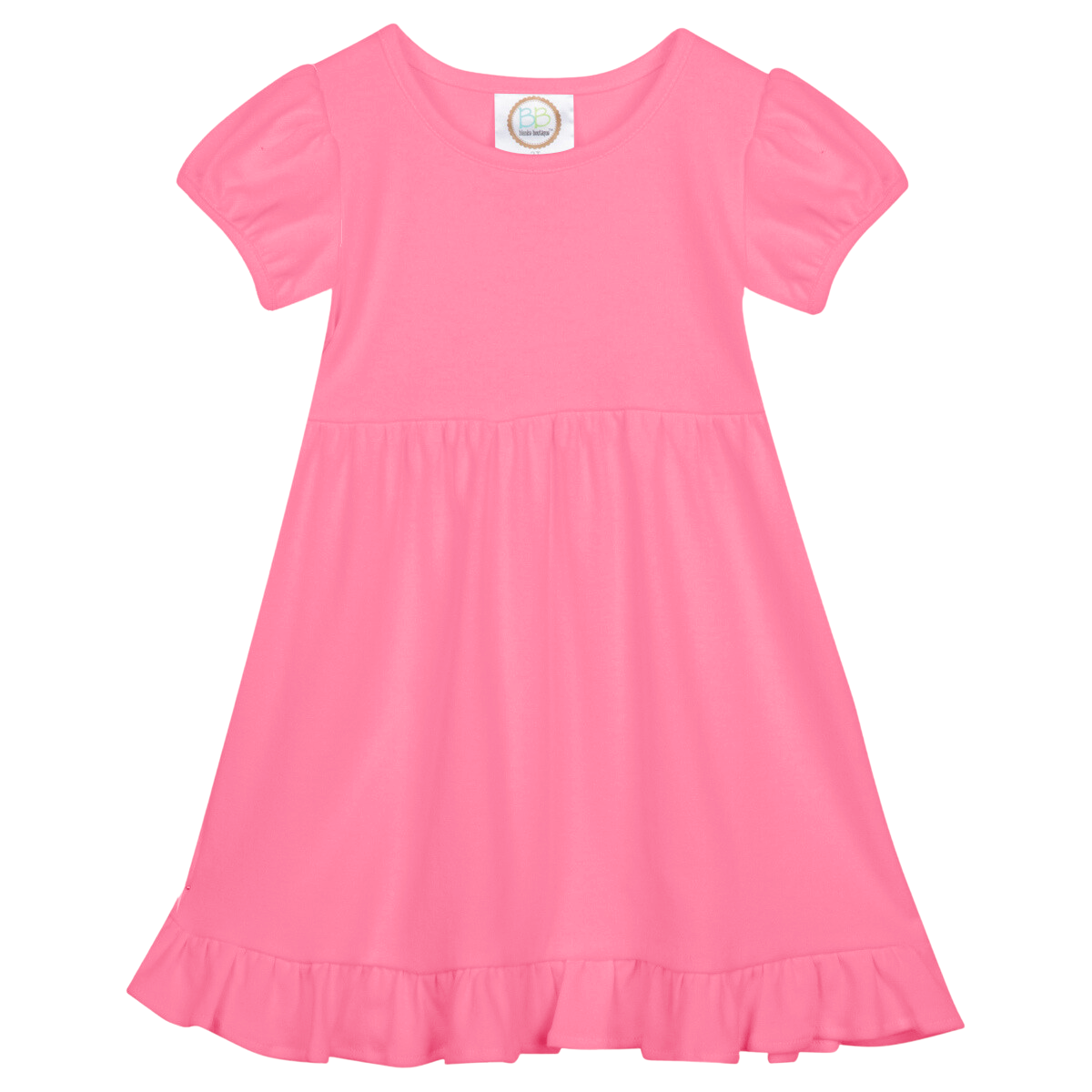 Short Sleeve Ruffle Dress