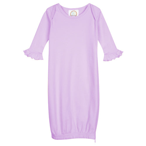 Long Sleeve Ruffle Gown with Hidden Zipper
