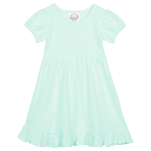 Short Sleeve Ruffle Dress