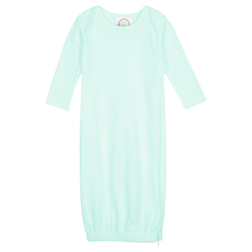 Long Sleeve Infant Gown with Hidden Zipper