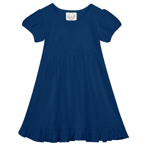 Short Sleeve Ruffle Dress