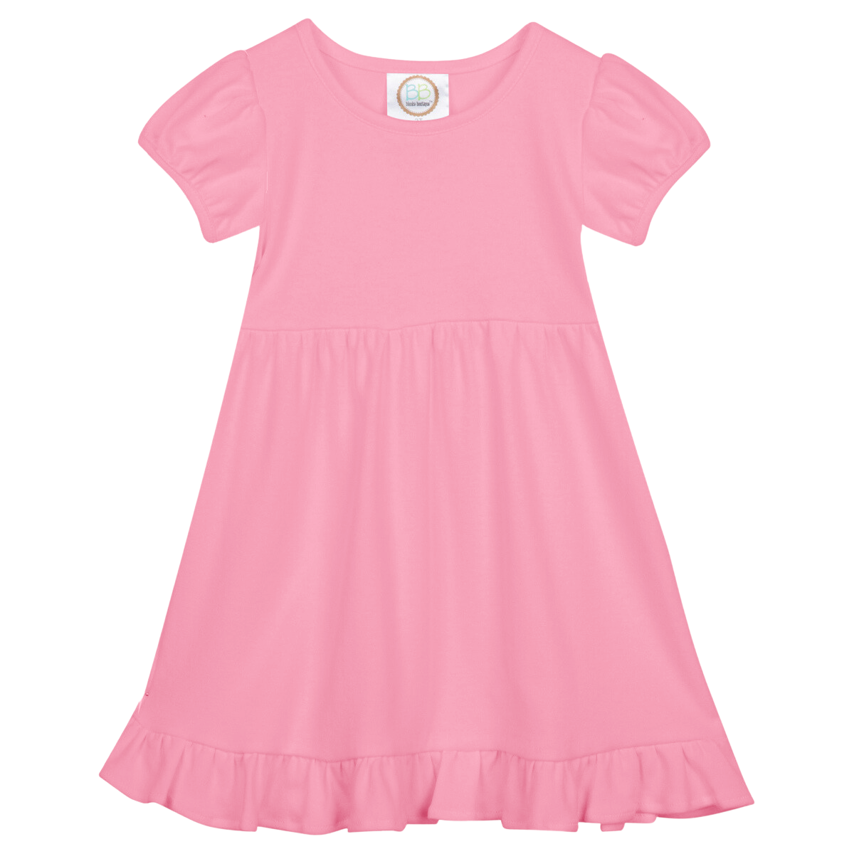 Short Sleeve Ruffle Dress