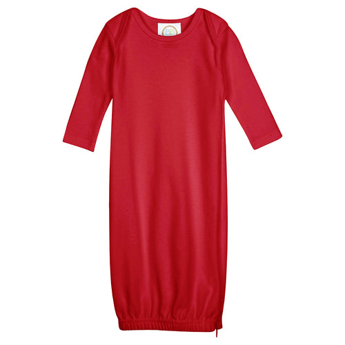 Long Sleeve Infant Gown with Hidden Zipper