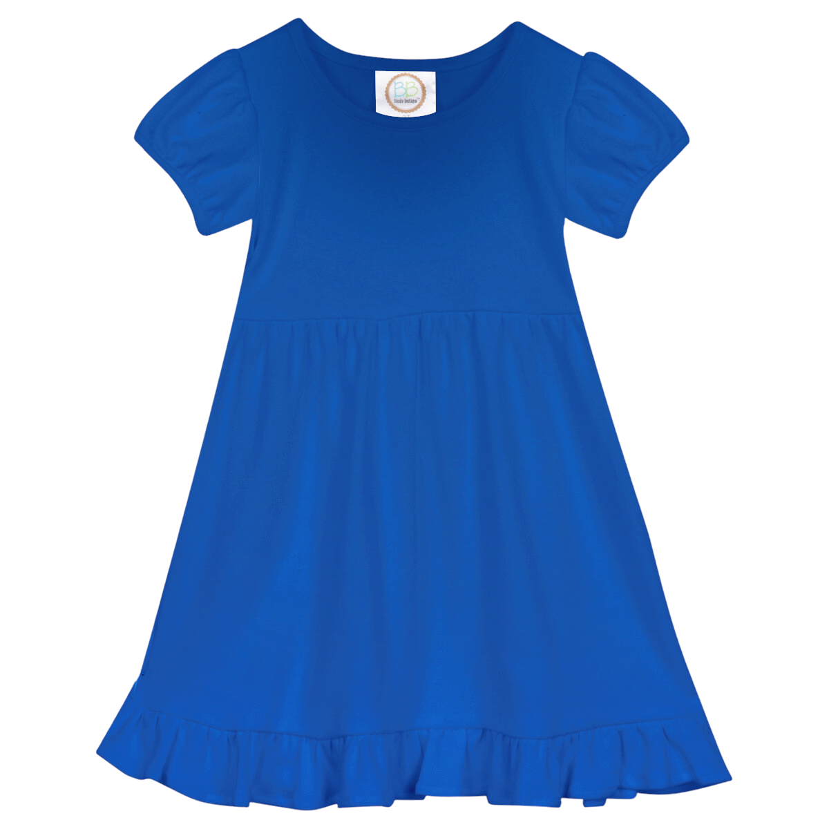 Short Sleeve Ruffle Dress