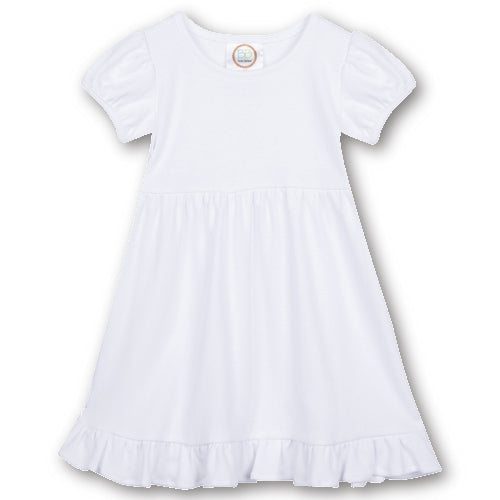 Short Sleeve Ruffle Dress
