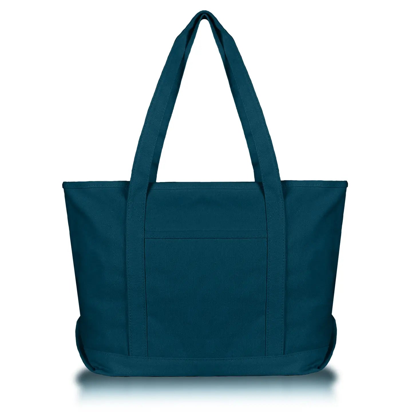 Solid Color Zippered Tote