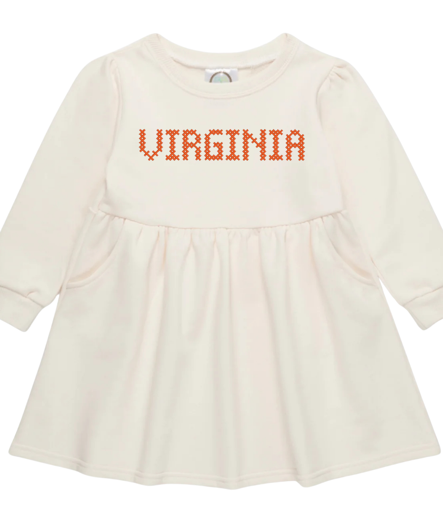 Custom Team Cross Stitch Sweatshirt Dress