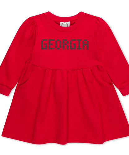 Custom Team Cross Stitch Sweatshirt Dress