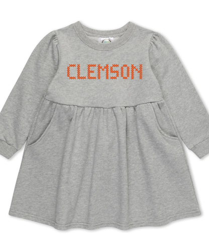 Custom Team Cross Stitch Sweatshirt Dress