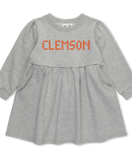 Custom Team Cross Stitch Sweatshirt Dress