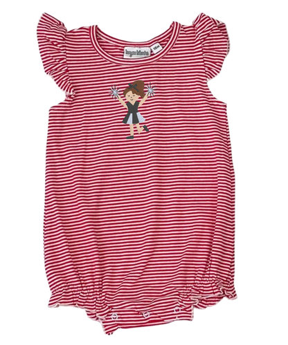 Custom Team Cheerleader Striped Bubble