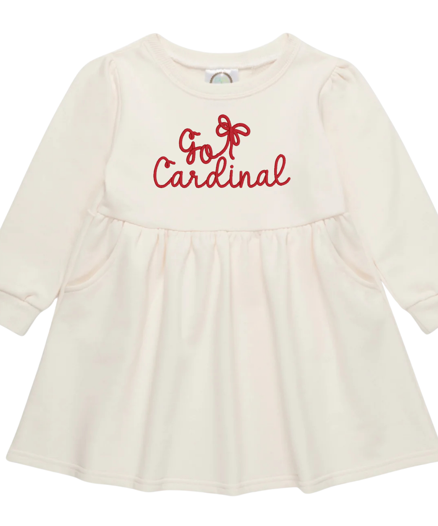 Go Team with Bow Sweatshirt Dress