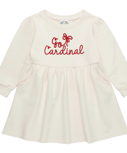 Go Team with Bow Sweatshirt Dress