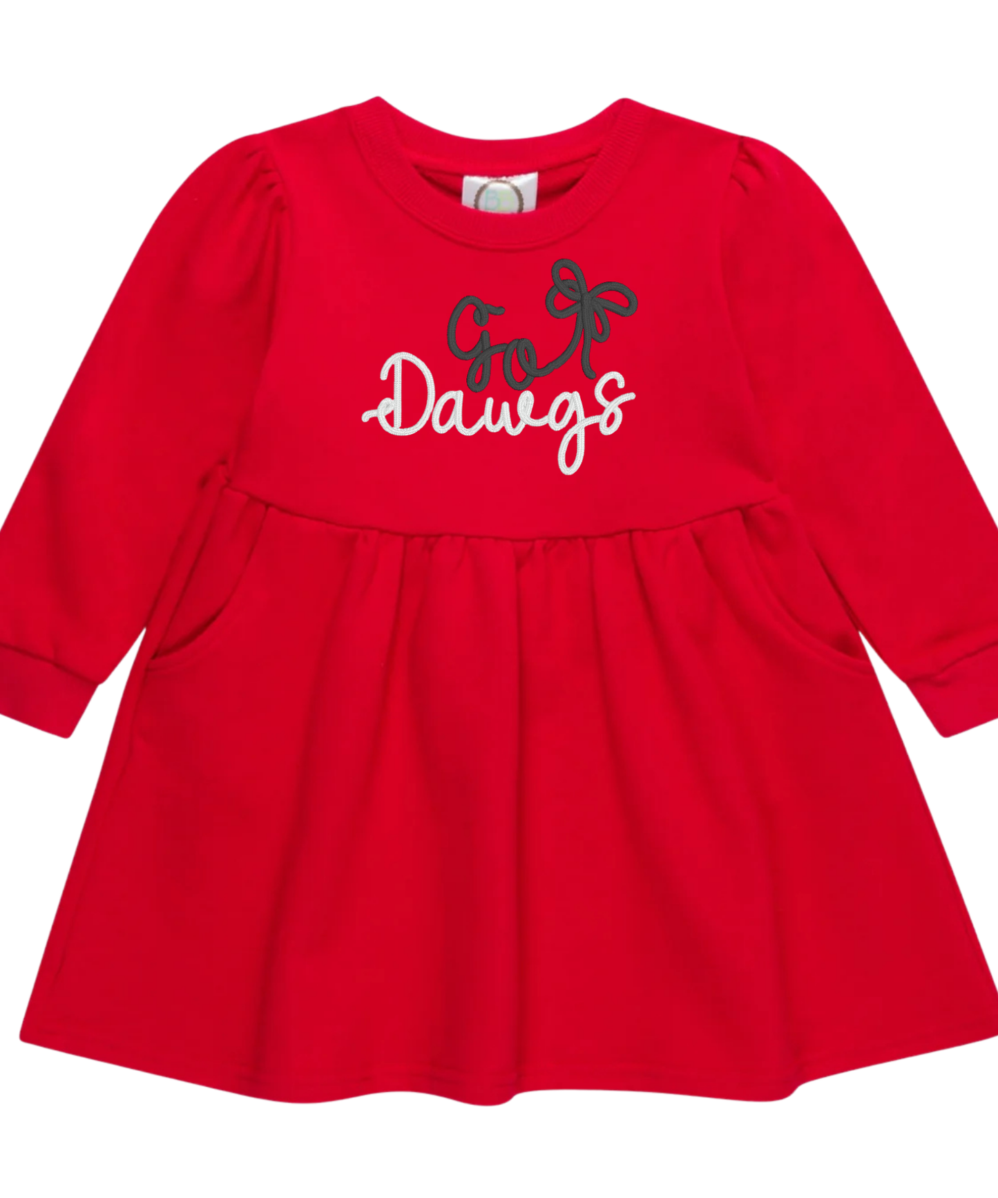 Go Team with Bow Sweatshirt Dress