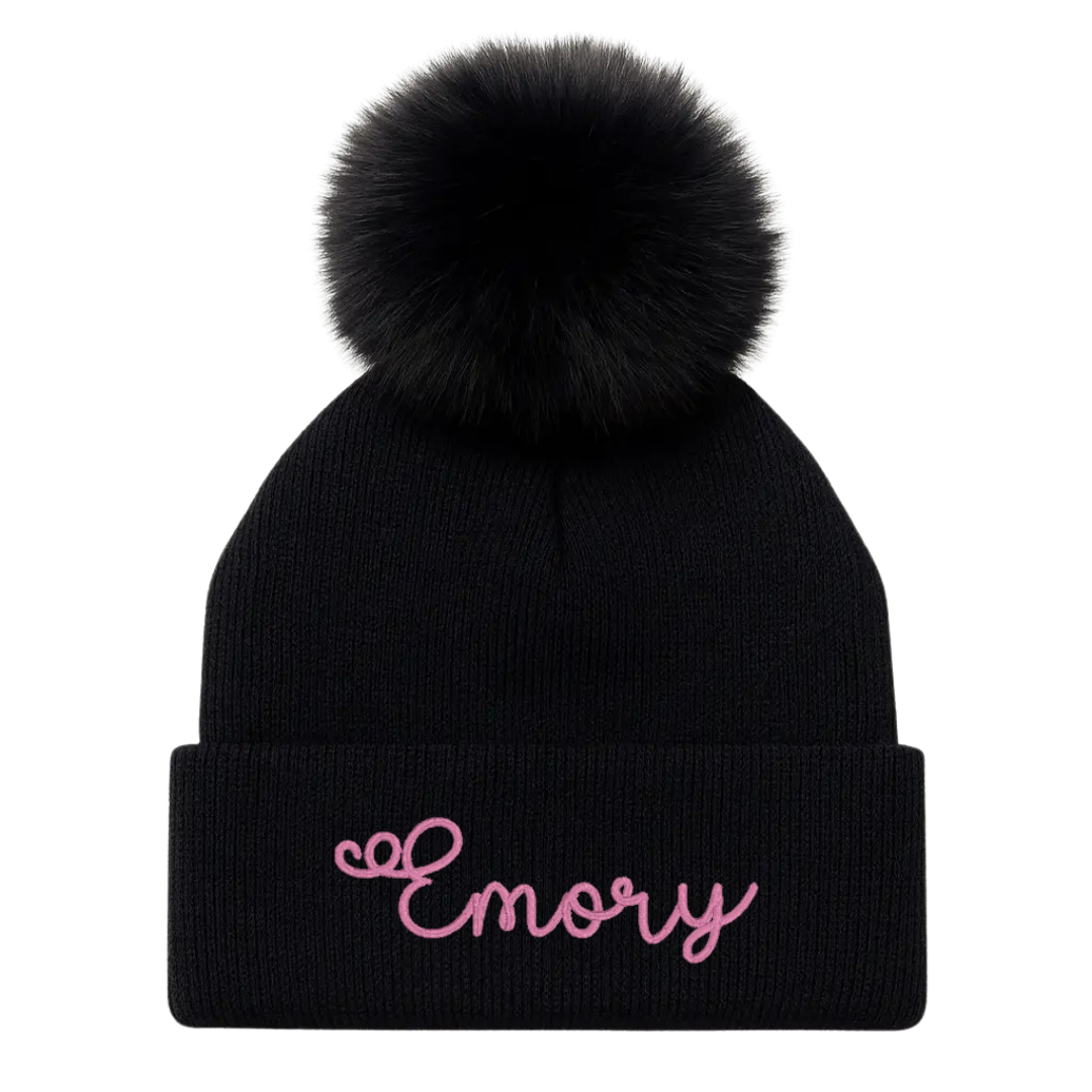 Pom-Pom Kid's Beanie