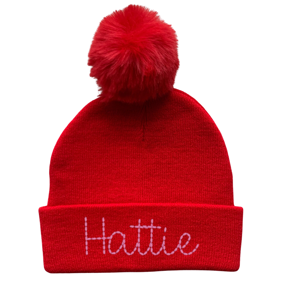 Pom-Pom Kid's Beanie