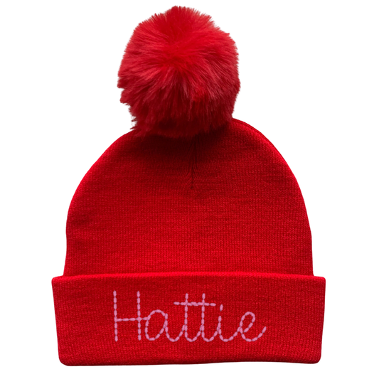Pom-Pom Kid's Beanie