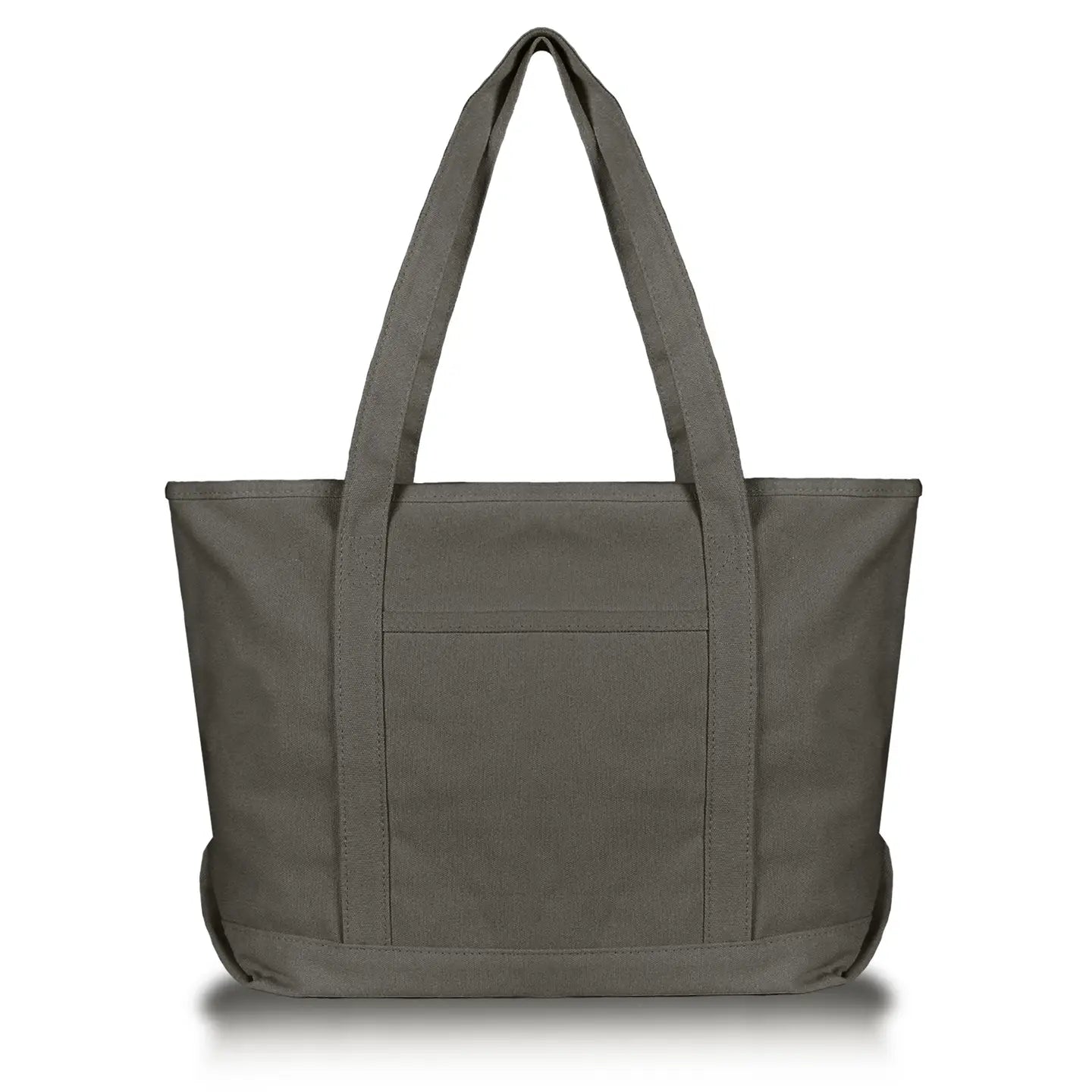 Solid Color Zippered Tote