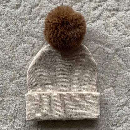 Pom-Pom Kid's Beanie
