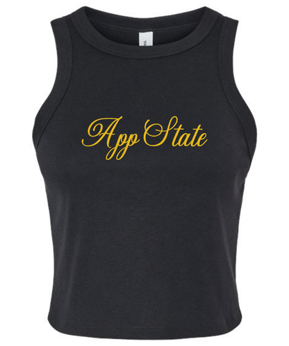 Custom Team Women's Micro Rib Racer Tank