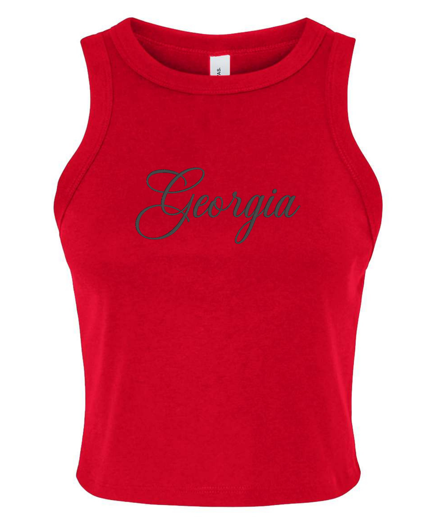 Custom Team Women's Micro Rib Racer Tank