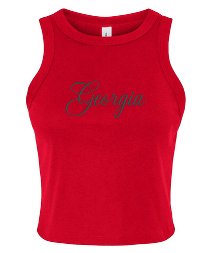 Custom Team Women's Micro Rib Racer Tank
