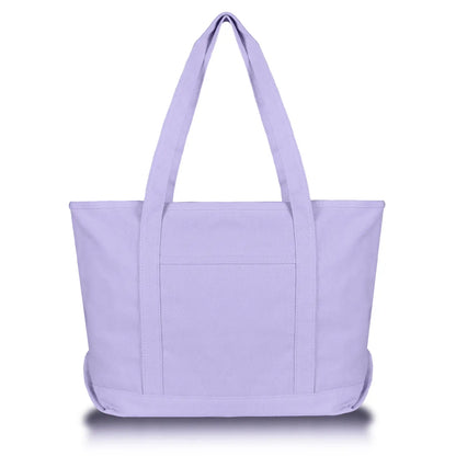 Solid Color Zippered Tote