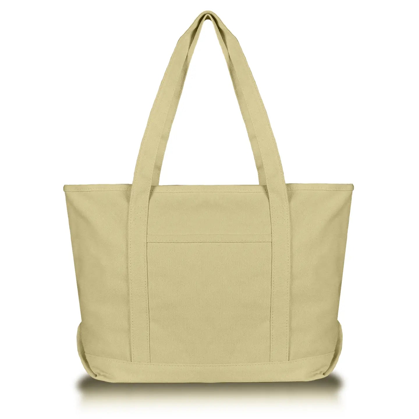 Solid Color Zippered Tote