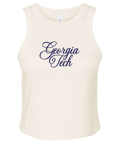 Custom Team Women's Micro Rib Racer Tank