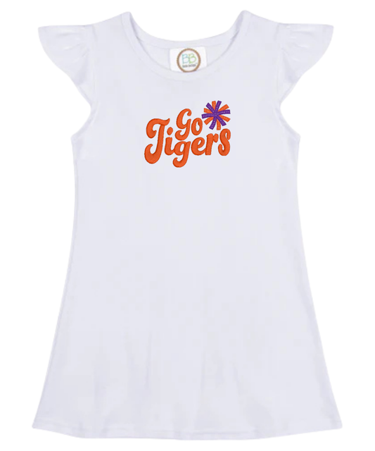Custom Team Retro Flutter Sleeve Dress