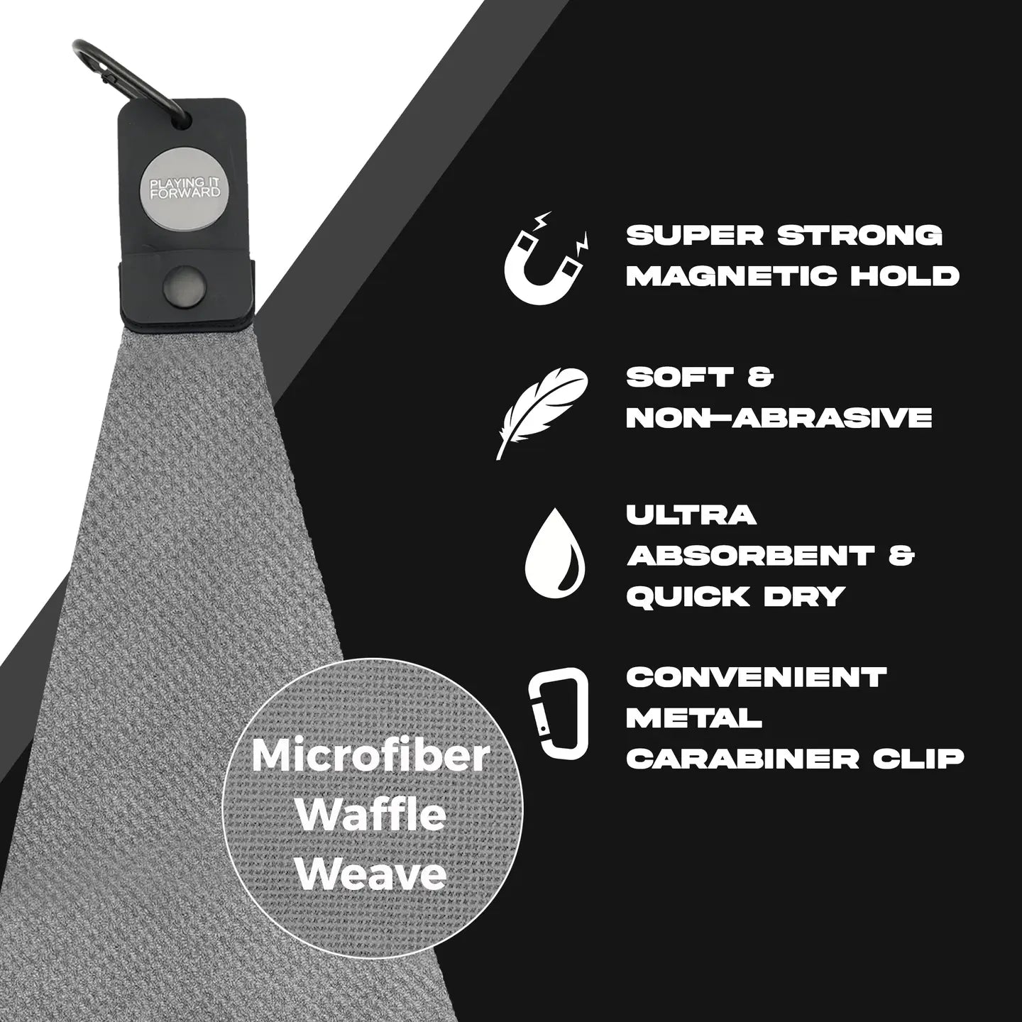 Magnetic Microfiber Golf Towel