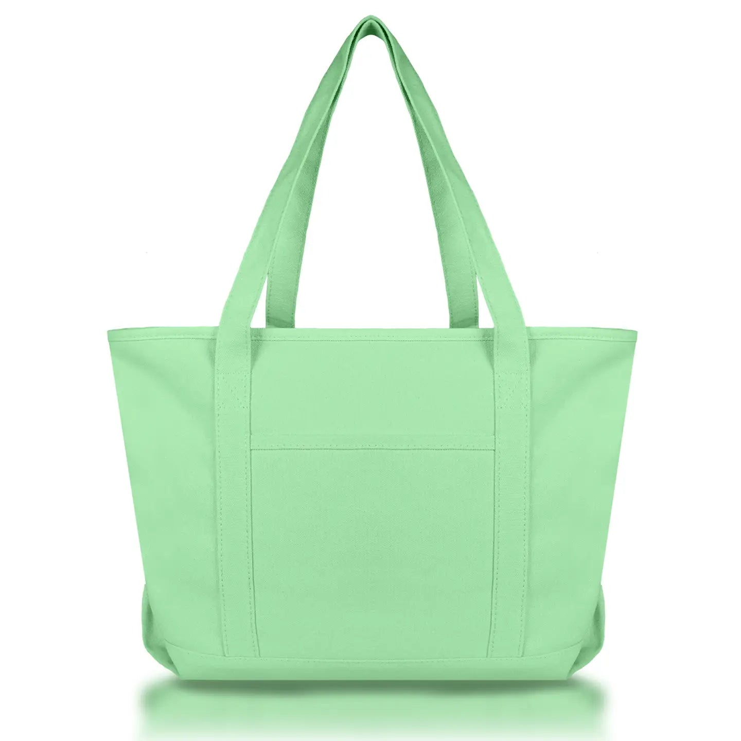Solid Color Zippered Tote