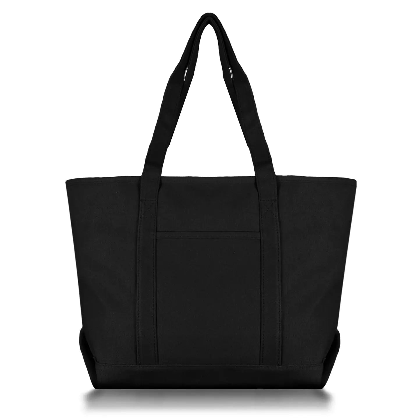 Solid Color Zippered Tote