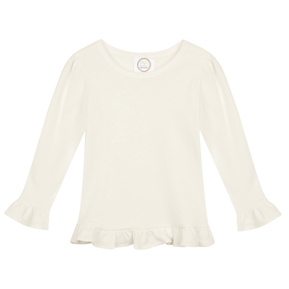 Long Sleeve Ruffle Tshirt