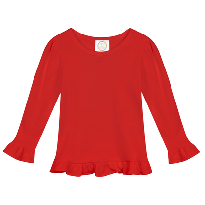 Long Sleeve Ruffle Tshirt