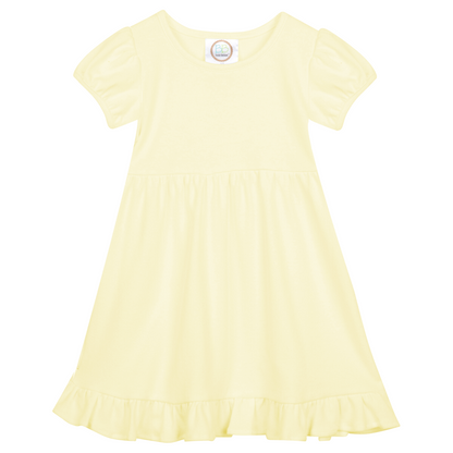 Short Sleeve Ruffle Dress